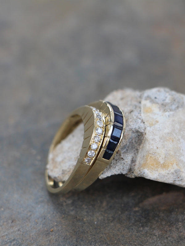 Diamond & Sapphire Crown Rings Combos Combo