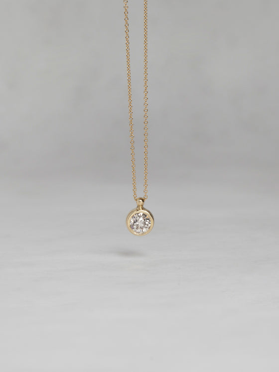 Bezel Diamond Necklace