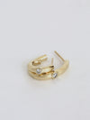 Uno Diamond Oval Hoop Earring (S)