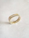 Double Victoria Pave Rings