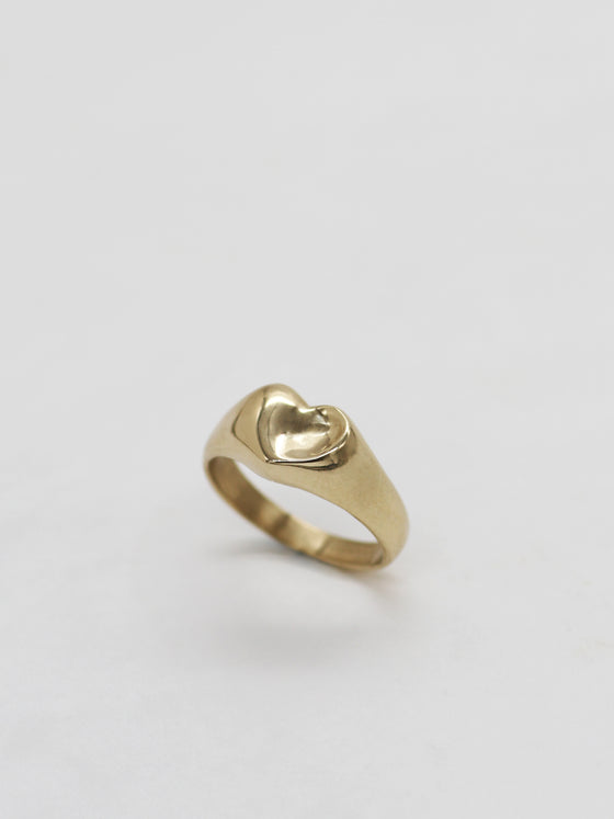 Sherry Heart  Pinky Ring