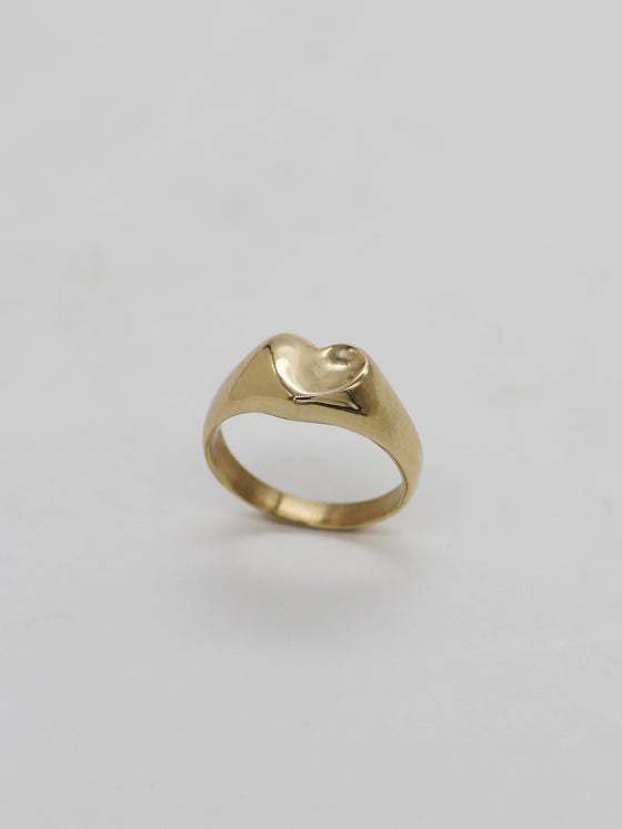 Sherry Heart  Pinky Ring