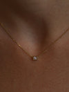 Tiny Chocolate Diamonds Necklace