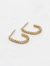 Diamonds Oval Hoop Earring (M)