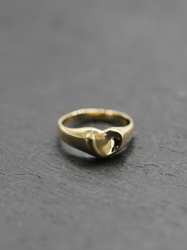 Sherry Heart  Pinky Ring