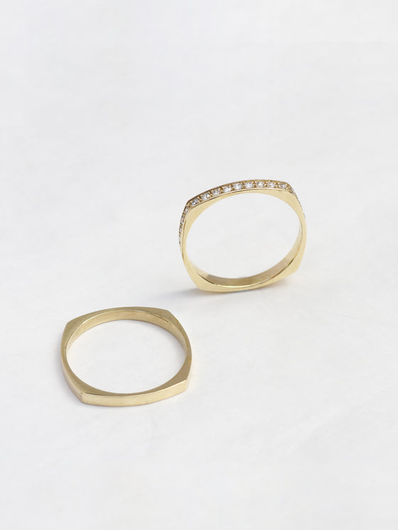 Double Victoria Pave Rings