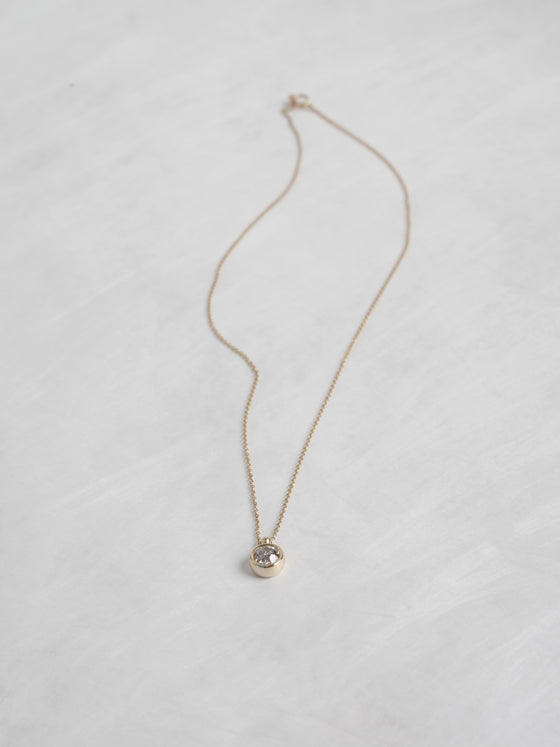 Bezel Lab Diamond Necklace