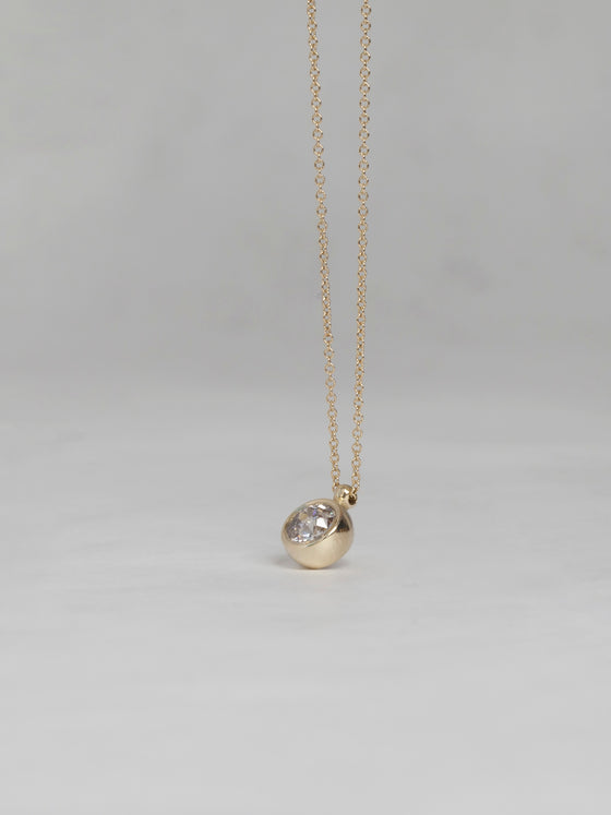 Bezel Lab Diamond Necklace