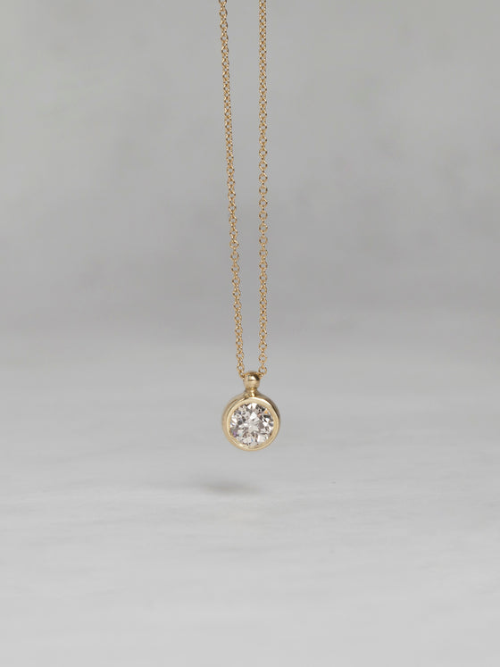 Bezel Lab Diamond Necklace