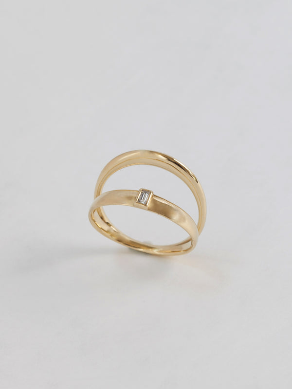 Couple Baguette Diamond Ring