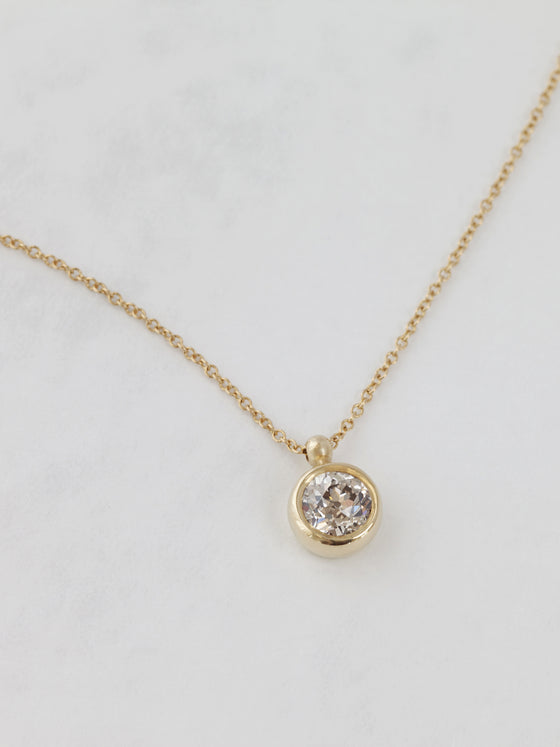 Bezel Lab Diamond Necklace