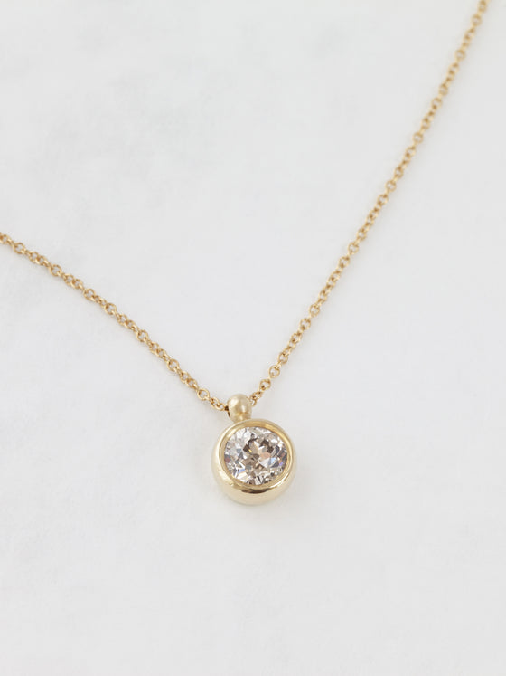 Bezel Diamond Necklace