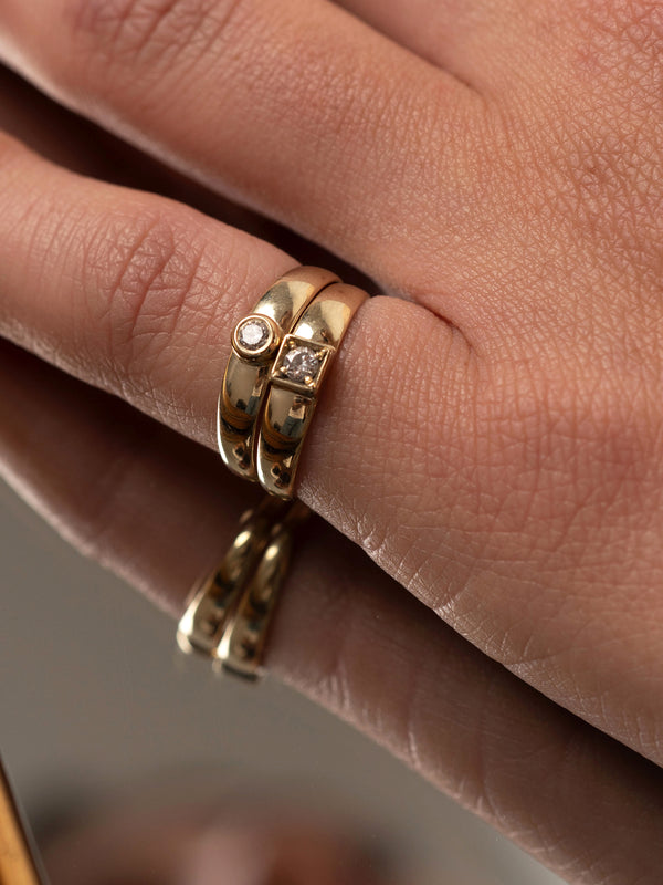 Double Maya Diamond Rings