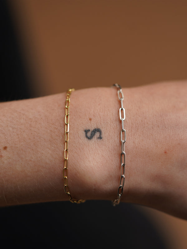 Rectangle link bracelet